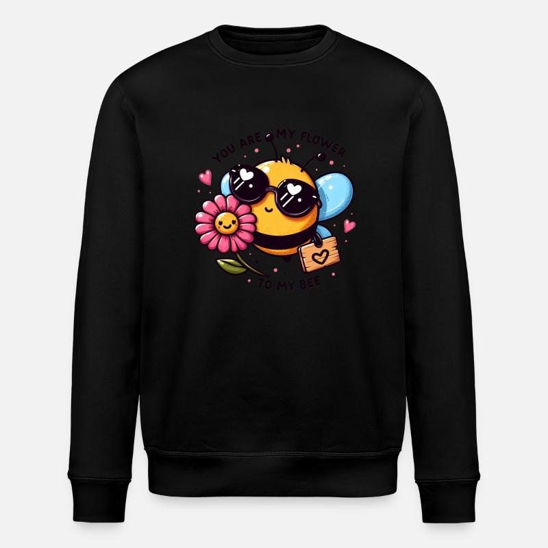 Verführerische Honigbiene #1 - Stanley/Stella Unisex Bio-Sweatshirt ROLLER - Schwarz