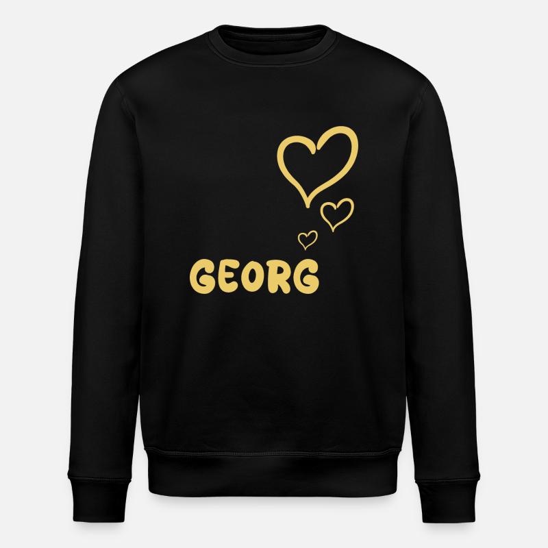 Prénom Georg - Sweat bio ROLLER Stanley/Stella Unisexe - noir