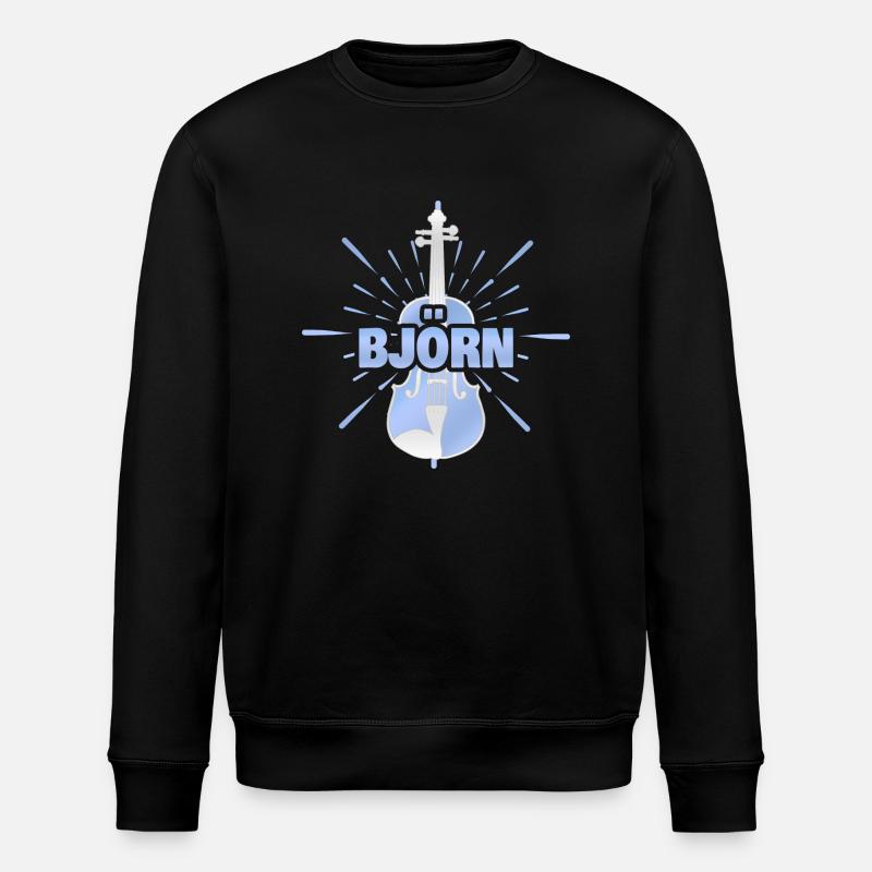 Gift for Björn - Stanley/Stella ROLLER Unisex Organic Sweatshirt - black