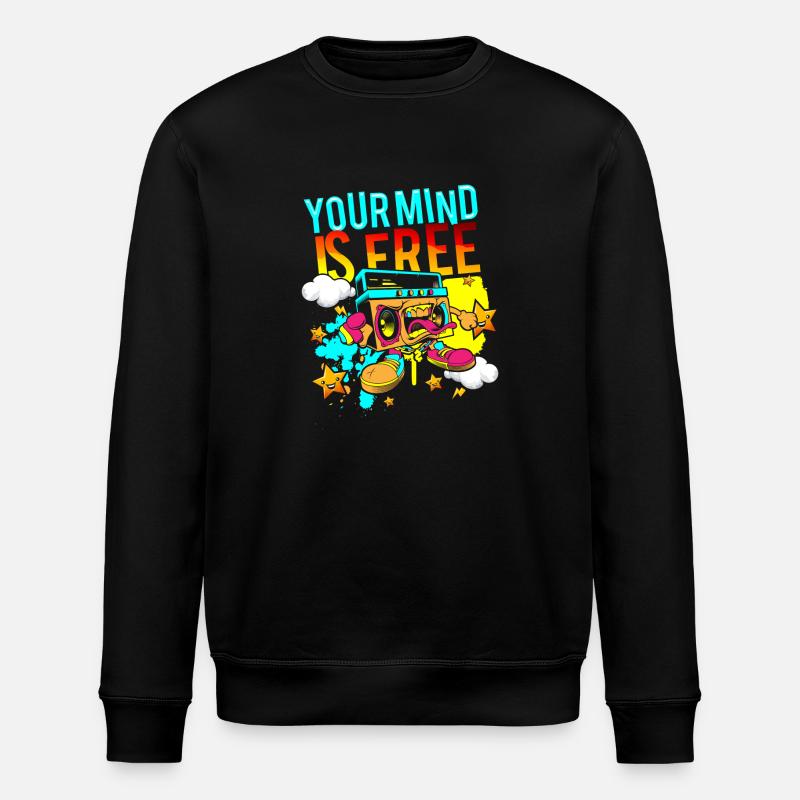 Graffiti rappeur style de rue - Sweat bio ROLLER Stanley/Stella Unisexe - noir