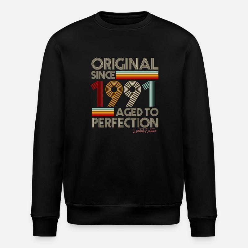 1991 - Sweat bio ROLLER Stanley/Stella Unisexe - noir