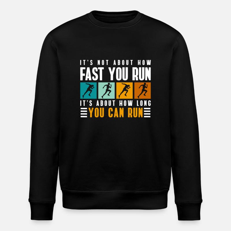 Marathonläufer Sprinter - Stanley/Stella Unisex Bio-Sweatshirt ROLLER - Schwarz