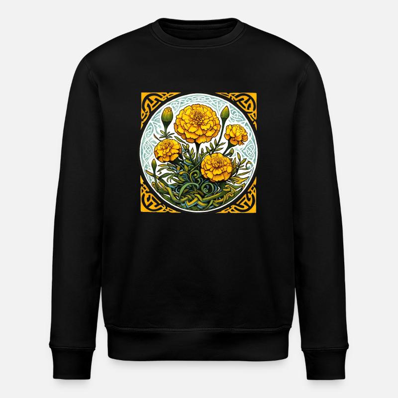 Marigold - Stanley/Stella ROLLER Unisex Organic Sweatshirt - black
