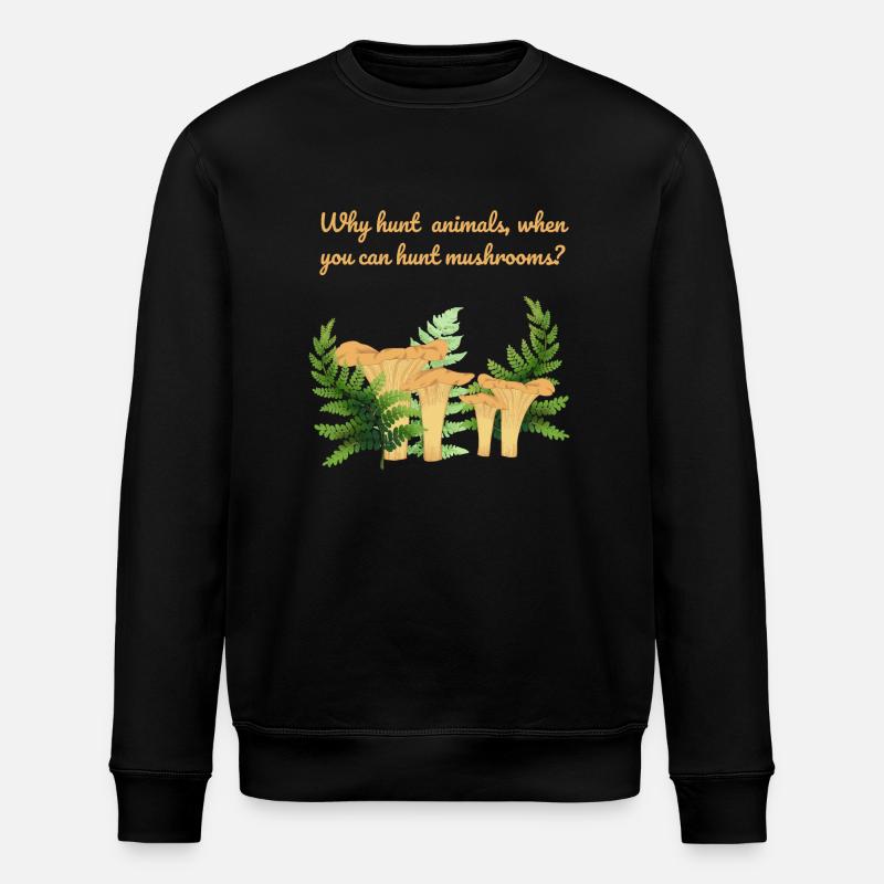 Chasseur de Chantareller - Sweat bio ROLLER Stanley/Stella Unisexe - noir