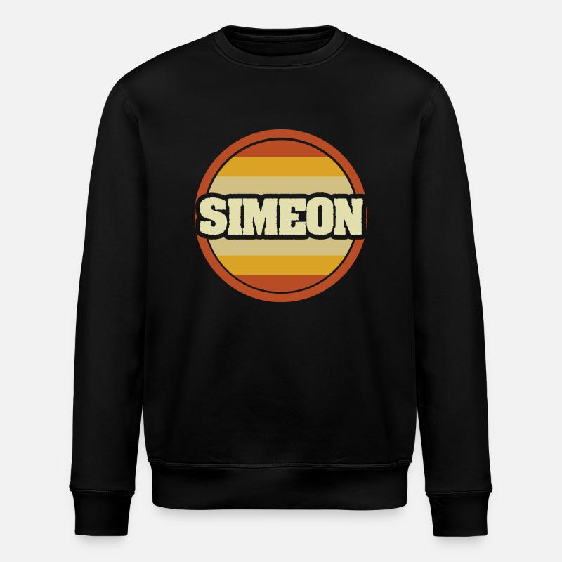 First name Simeon - Stanley/Stella ROLLER Unisex Organic Sweatshirt - black