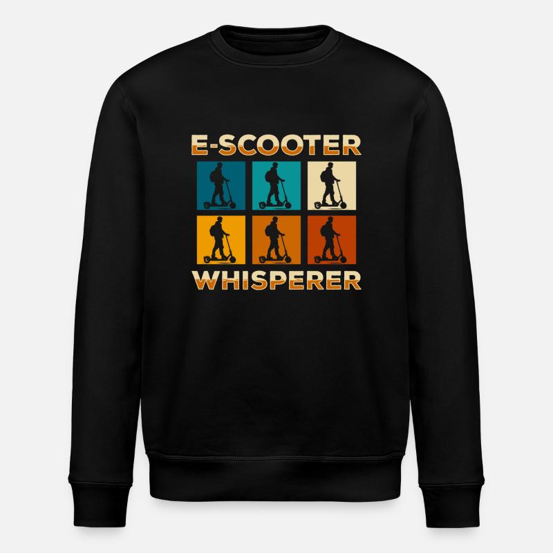 E-Scooter Rollerfahren Fahrer Flitzer - Stanley/Stella Unisex Bio-Sweatshirt ROLLER - Schwarz