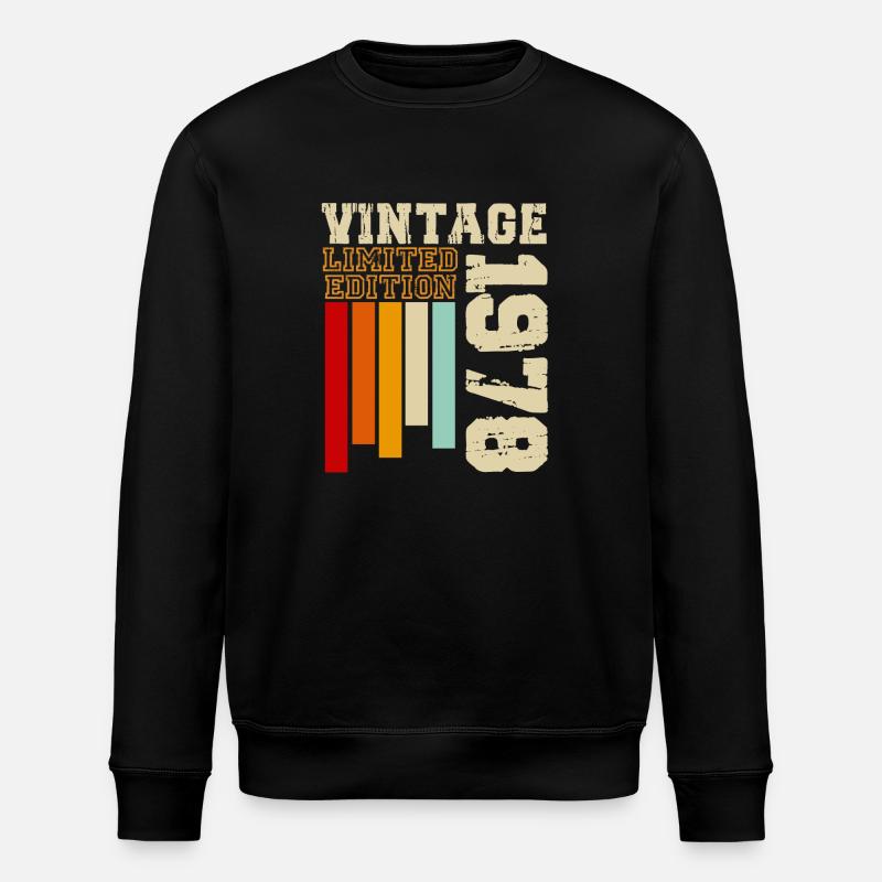 1978 - Stanley/Stella ROLLER Unisex Organic Sweatshirt - black