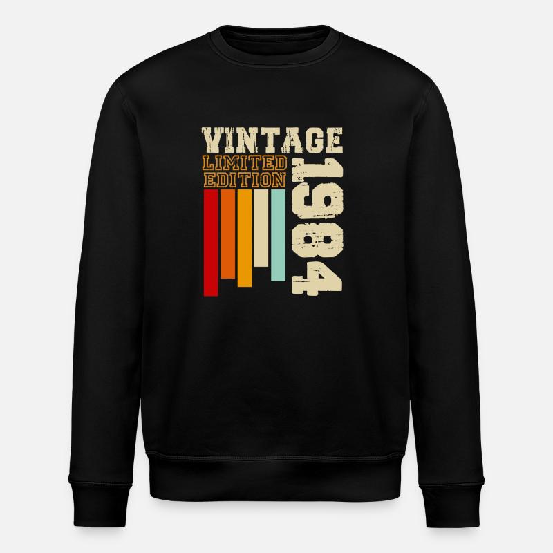 1984 - Stanley/Stella ROLLER Unisex Organic Sweatshirt - black