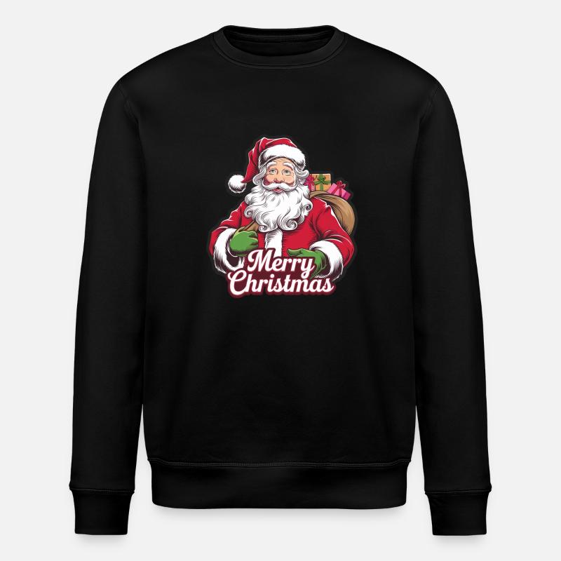 Père Noël – Joyeux Noël Illustration - Sweat bio ROLLER Stanley/Stella Unisexe - noir
