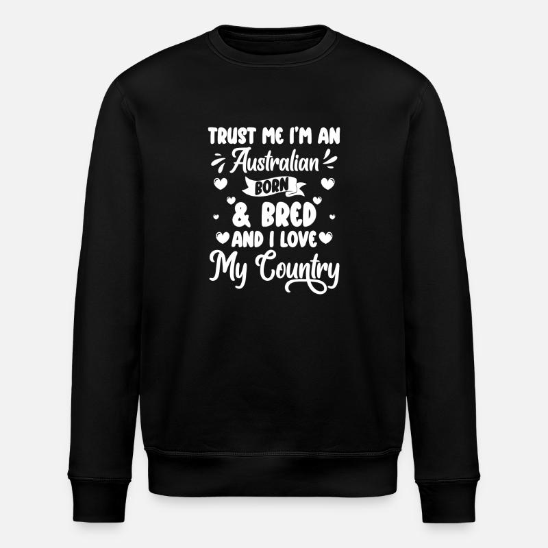 Outback Koala Commonwealth Tierwelt - Stanley/Stella Unisex Bio-Sweatshirt ROLLER - Schwarz