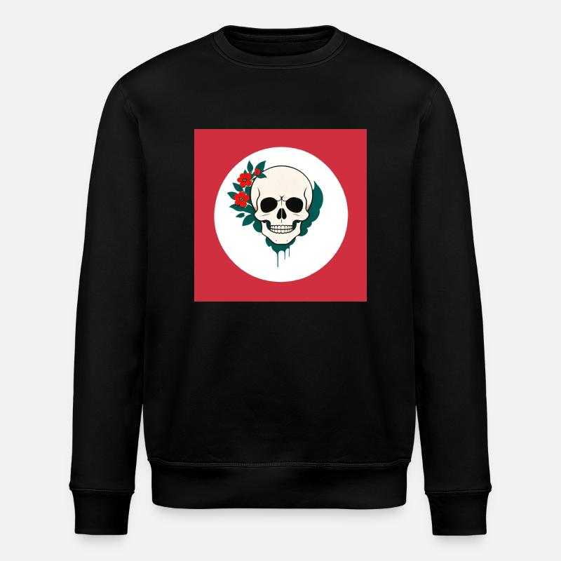 Flower Power - Stanley/Stella Unisex Bio-Sweatshirt ROLLER - Schwarz