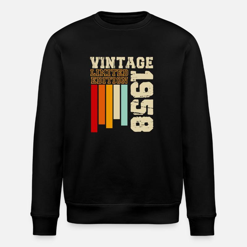 1958 - Stanley/Stella ROLLER Unisex Organic Sweatshirt - black