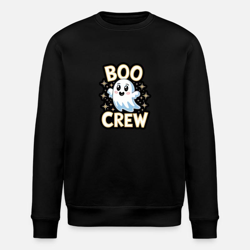 Doux fantôme – Boo Crew - Sweat bio ROLLER Stanley/Stella Unisexe - noir