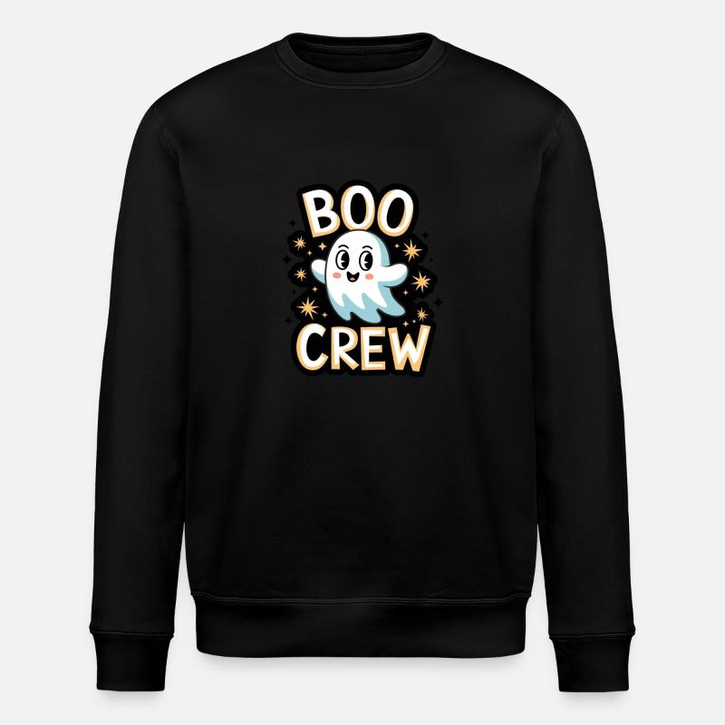 Sweet Ghost – Boo Crew - Stanley/Stella ROLLER Unisex Organic Sweatshirt - black