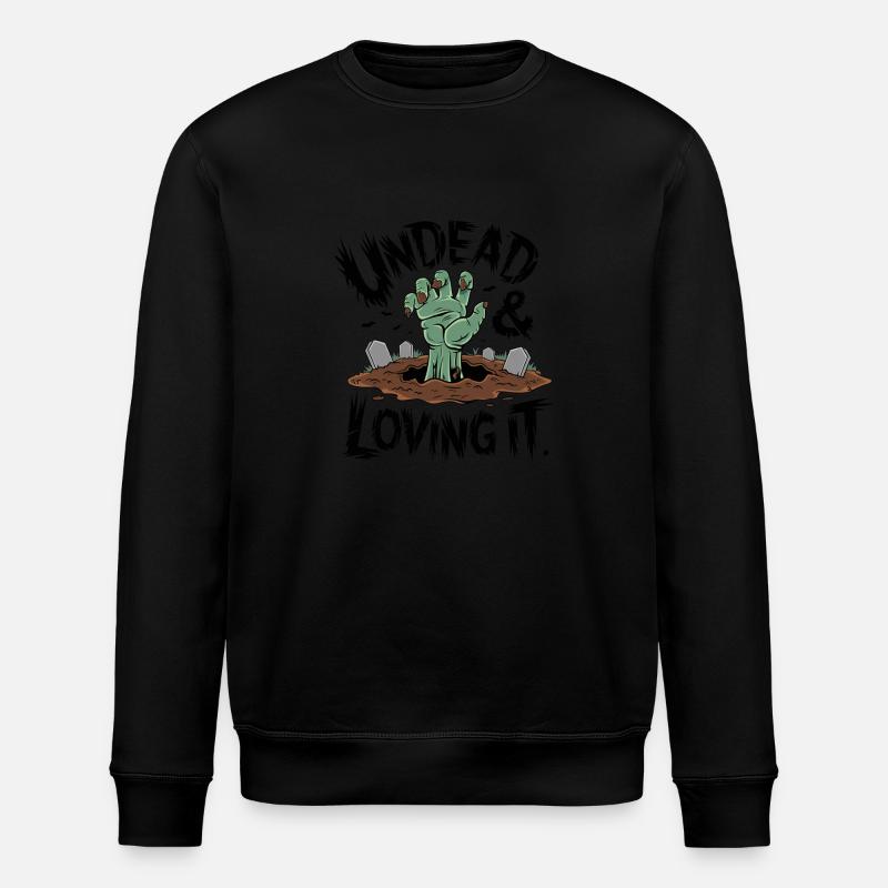 Zombie-Hand - Undead & Loving It - Stanley/Stella Unisex Bio-Sweatshirt ROLLER - Schwarz