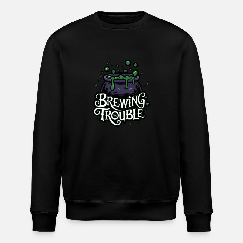 Hexenkessel – Brewing Trouble - Stanley/Stella Unisex Bio-Sweatshirt ROLLER - Schwarz