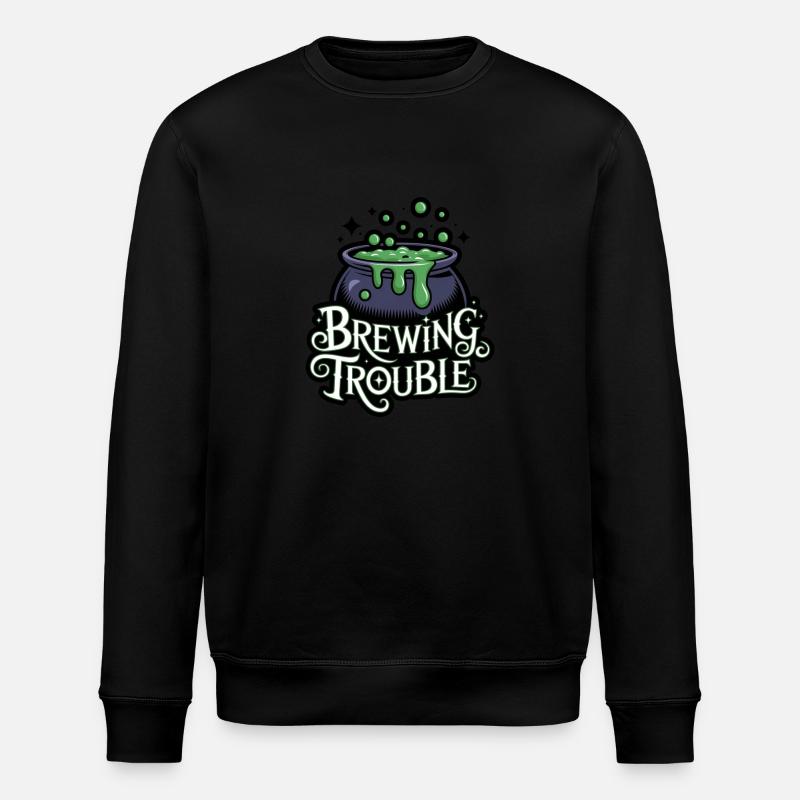 Hexenkessel – Brewing Trouble - Stanley/Stella Unisex Bio-Sweatshirt ROLLER - Schwarz