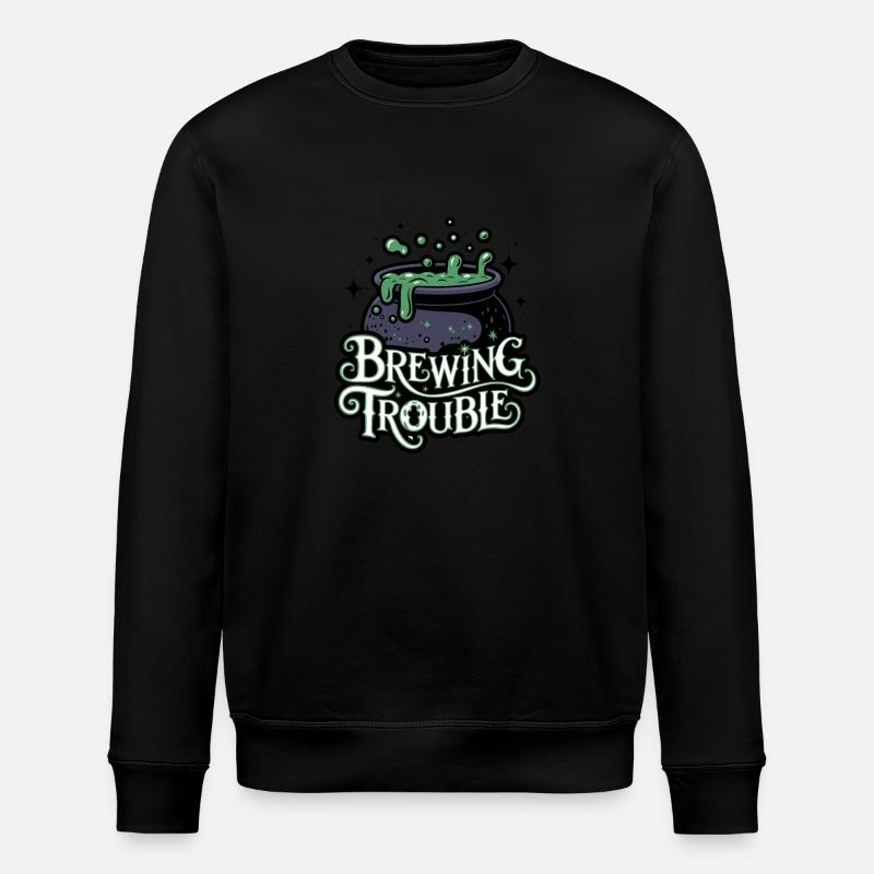 Hexenkessel – Brewing Trouble - Stanley/Stella Unisex Bio-Sweatshirt ROLLER - Schwarz