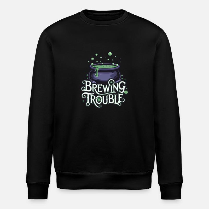 Hexenkessel – Brewing Trouble - Stanley/Stella Unisex Bio-Sweatshirt ROLLER - Schwarz