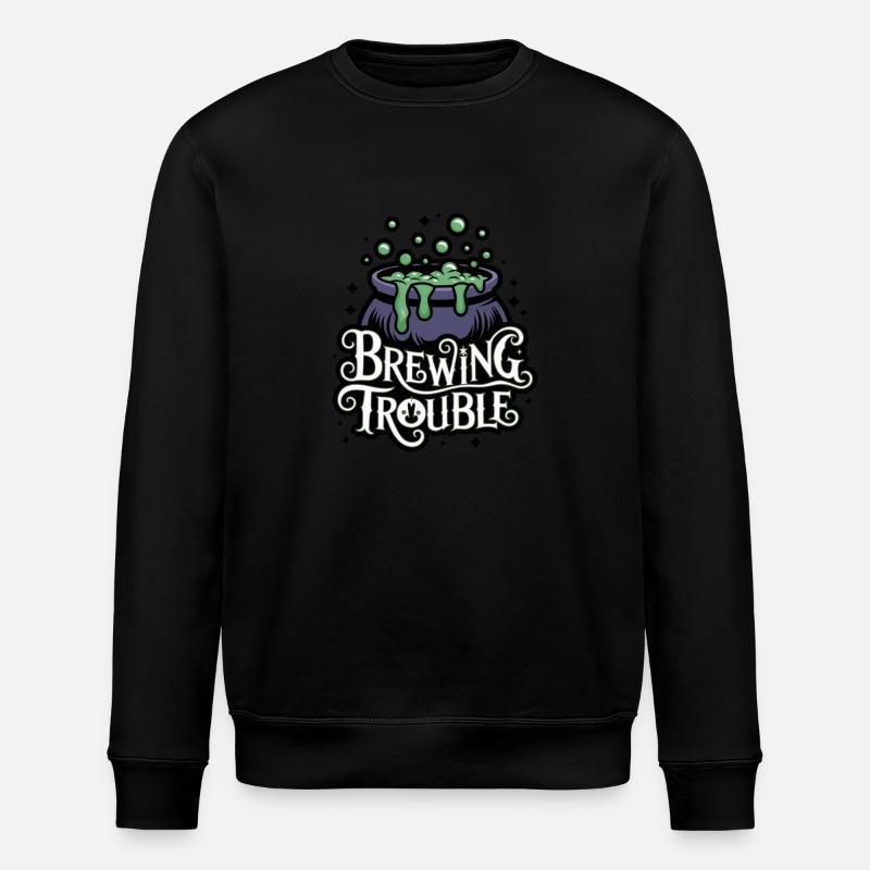 Hexenkessel – Brewing Trouble - Stanley/Stella Unisex Bio-Sweatshirt ROLLER - Schwarz