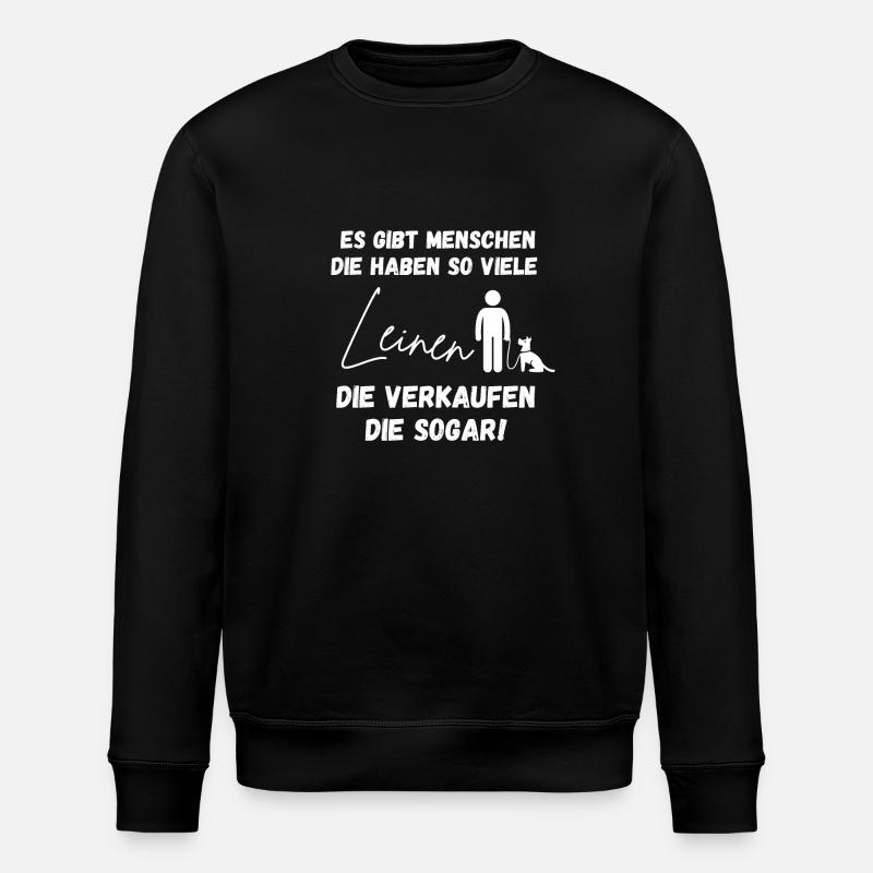 Leinen braucht der Hund - Stanley/Stella Unisex Bio-Sweatshirt ROLLER - Schwarz