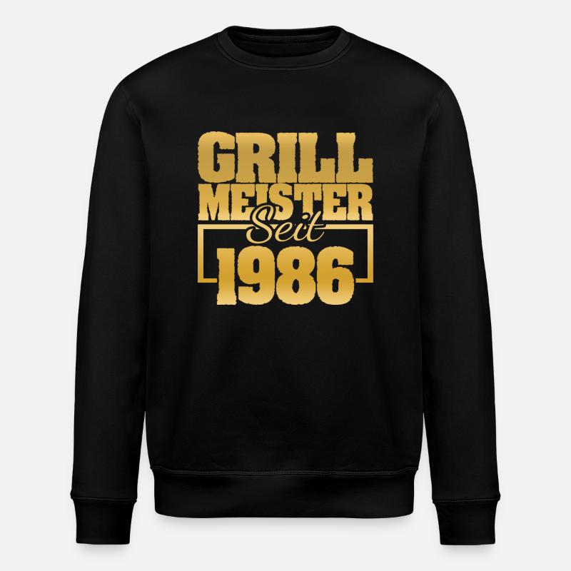 Grillinstructor 1986 - Stanley/Stella Unisex Bio-Sweatshirt ROLLER - Schwarz