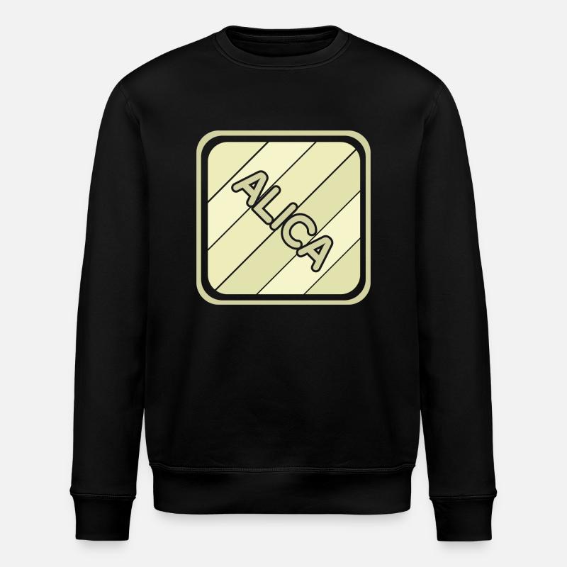 Mädchenname Alica - Stanley/Stella Unisex Bio-Sweatshirt ROLLER - Schwarz