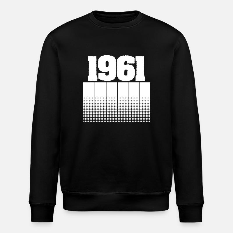 1961 1961 - Stanley/Stella Unisex Bio-Sweatshirt ROLLER - Schwarz