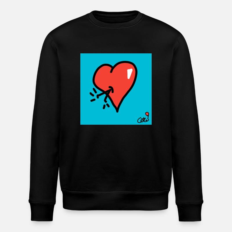 Kuoro verliebt - Stanley/Stella Unisex Bio-Sweatshirt ROLLER - Schwarz