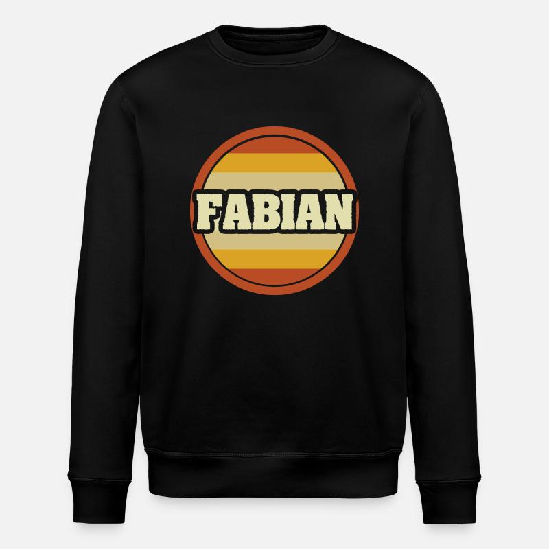 First name Fabian - Stanley/Stella ROLLER Unisex Organic Sweatshirt - black