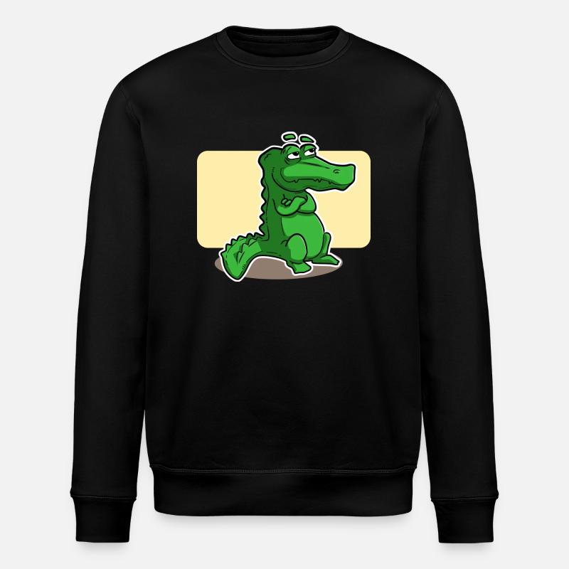 crocodile doux - Sweat bio ROLLER Stanley/Stella Unisexe - noir