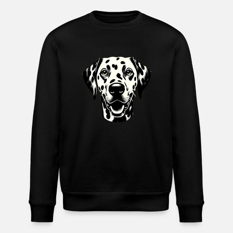 Dalmatien Visage De Chien - Sweat bio ROLLER Stanley/Stella Unisexe - noir