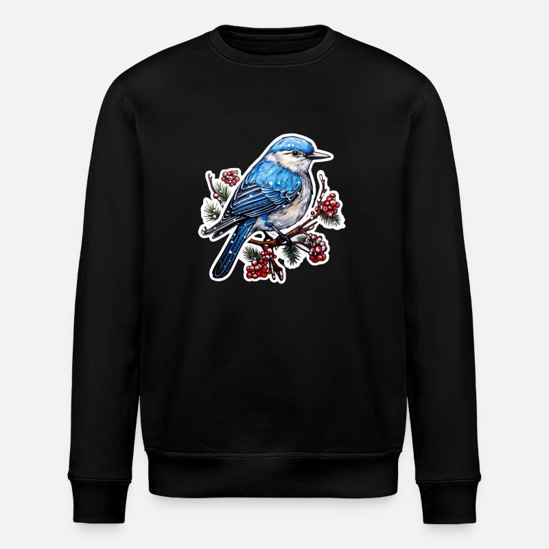 Oiseau d’hiver - Sweat bio ROLLER Stanley/Stella Unisexe - noir