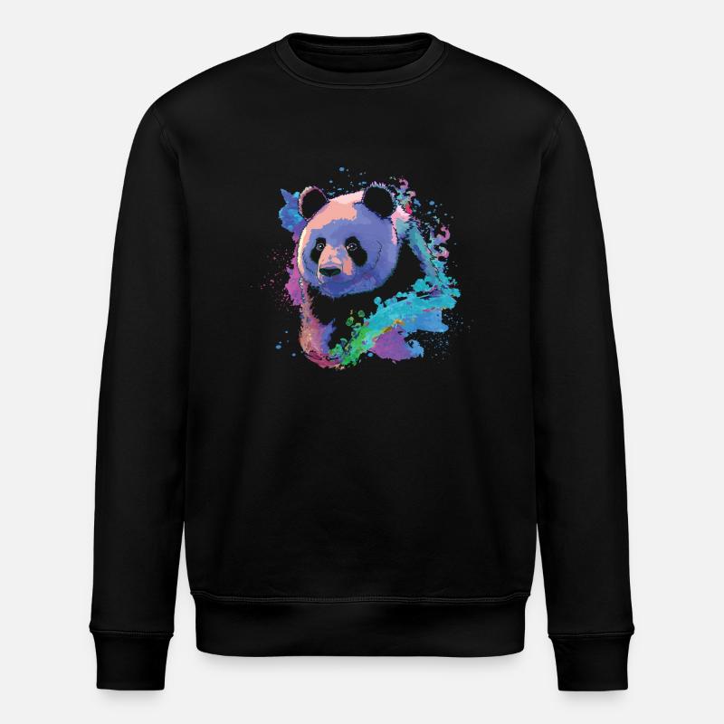 Panda - Sweat bio ROLLER Stanley/Stella Unisexe - noir