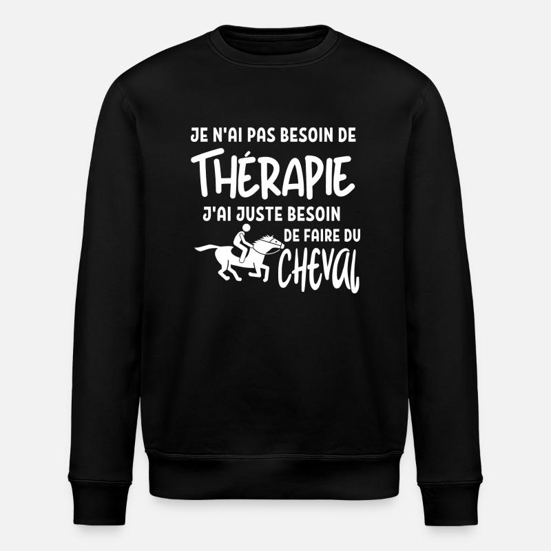 Dressage cheval - Sweat bio ROLLER Stanley/Stella Unisexe - noir