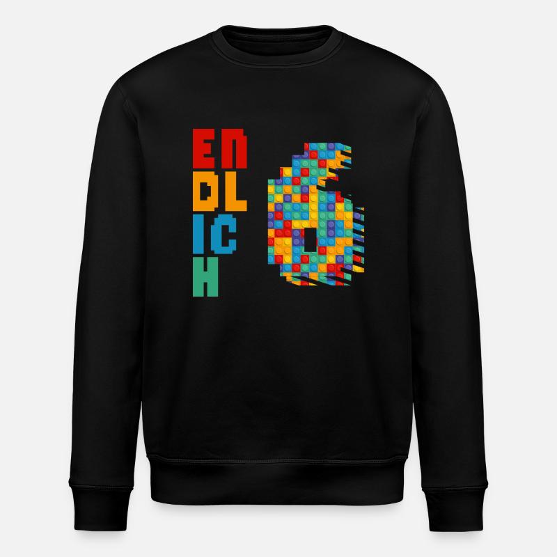 Finally 6 building blocks - Stanley/Stella ROLLER Unisex Organic Sweatshirt - black