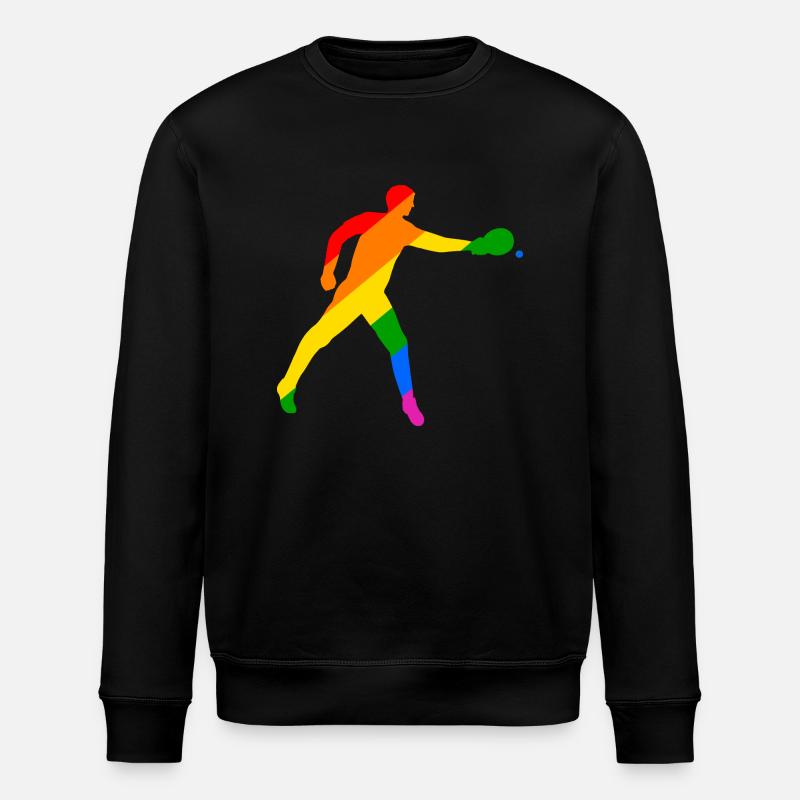 Buntes Tischtennis - Stanley/Stella Unisex Bio-Sweatshirt ROLLER - Schwarz