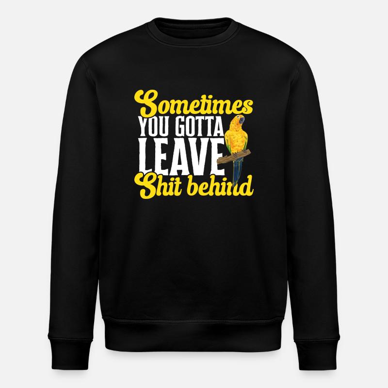 Parakeet, Parrot, Parakeet, Bird - Stanley/Stella ROLLER Unisex Organic Sweatshirt - black