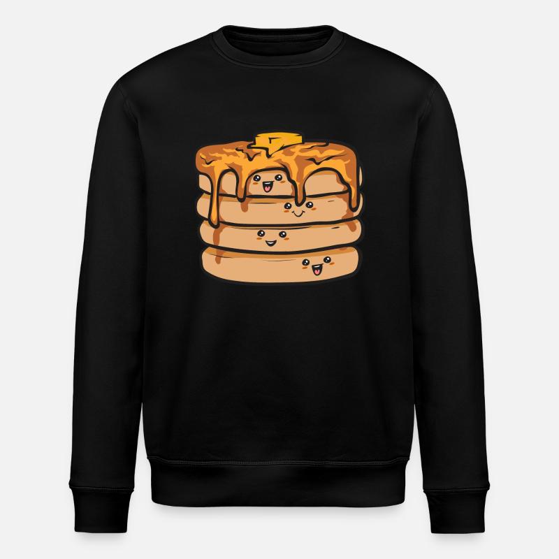 Pancake Breakfast Pancakes - Stanley/Stella ROLLER Unisex Organic Sweatshirt - black