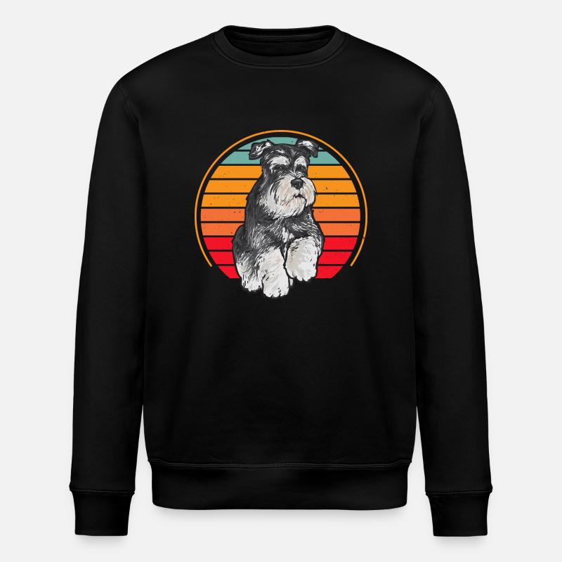 Zwergschnauzer Hund Schnauzer - Stanley/Stella Unisex Bio-Sweatshirt ROLLER - Schwarz