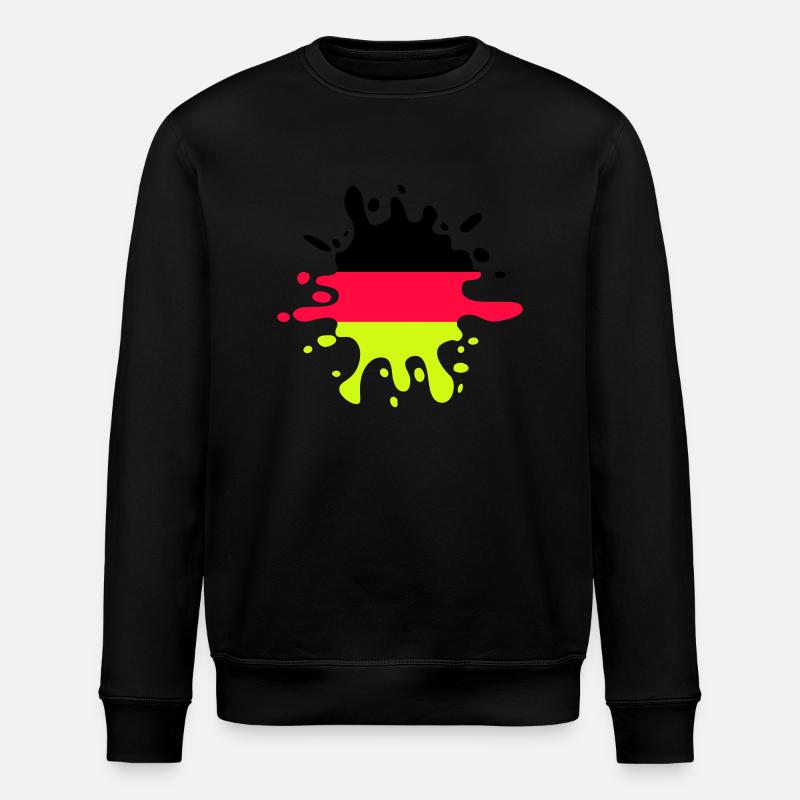 farbklecks deutschland - Stanley/Stella Unisex Bio-Sweatshirt ROLLER - Schwarz