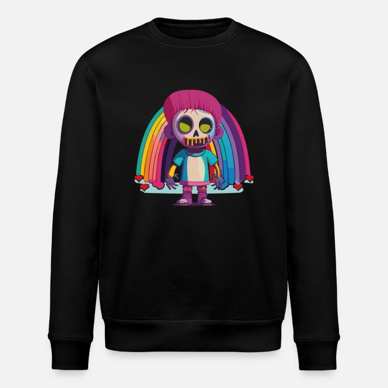 Pride Zombie 07 - Stanley/Stella Unisex Bio-Sweatshirt ROLLER - Schwarz
