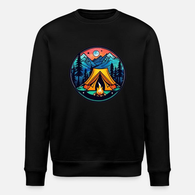 Camping & Lagerfeuer - Stanley/Stella Unisex Bio-Sweatshirt ROLLER - Schwarz