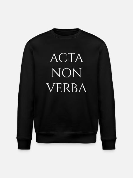 Acta Non Verba - Stanley/Stella ROLLER Unisex Organic Sweatshirt - black