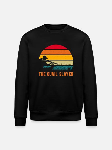 Quail Bird - Stanley/Stella ROLLER Unisex Organic Sweatshirt - black