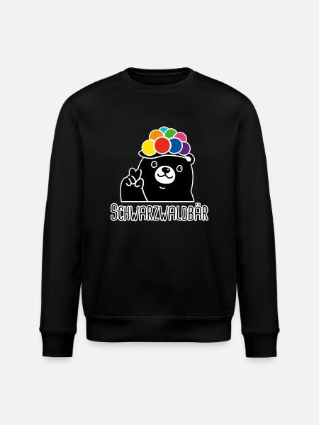 Schwarzwaldbär - Stanley/Stella Unisex Bio-Sweatshirt ROLLER - Schwarz