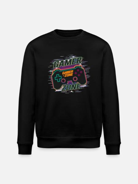 GAMER ZONE - Stanley/Stella Unisex Bio-Sweatshirt ROLLER - Schwarz