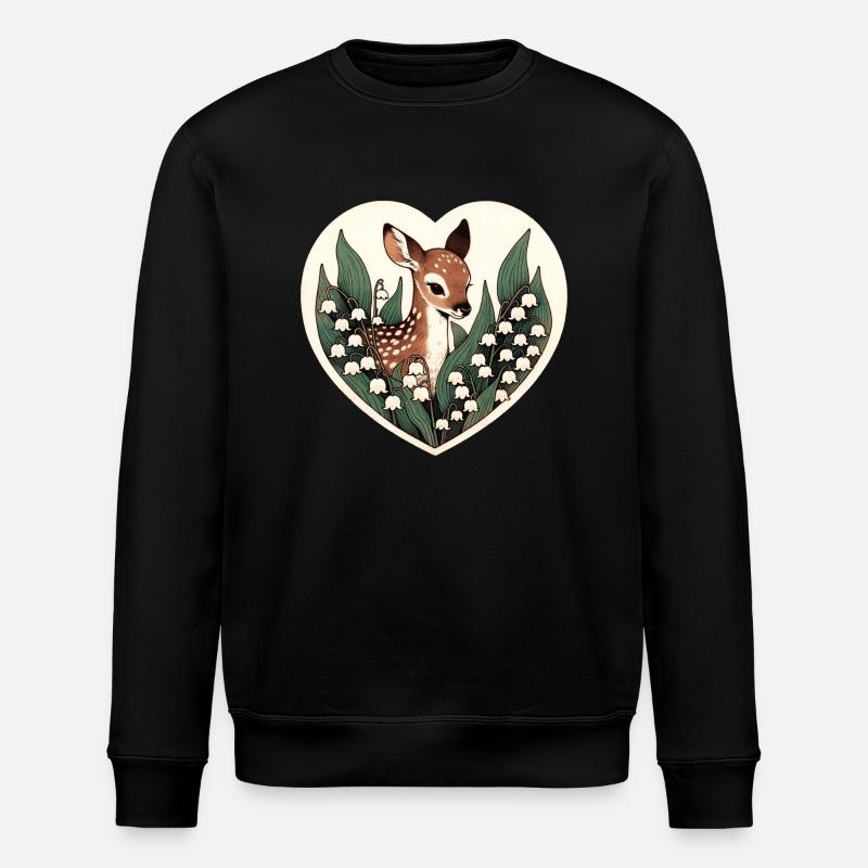 Muguet Fauve - Sweat bio ROLLER Stanley/Stella Unisexe - noir