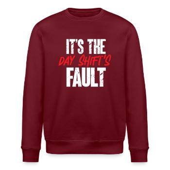 Infirmière de nuit - Sweat bio ROLLER Stanley/Stella Unisexe - bordeaux - Devant - Nik (191cm)