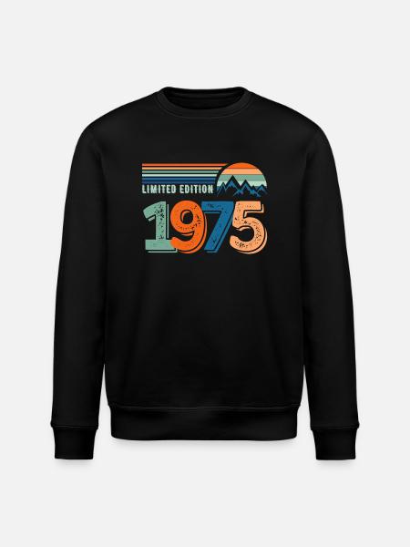Limited edition 1975 - Stanley/Stella ROLLER Unisex Organic Sweatshirt - black